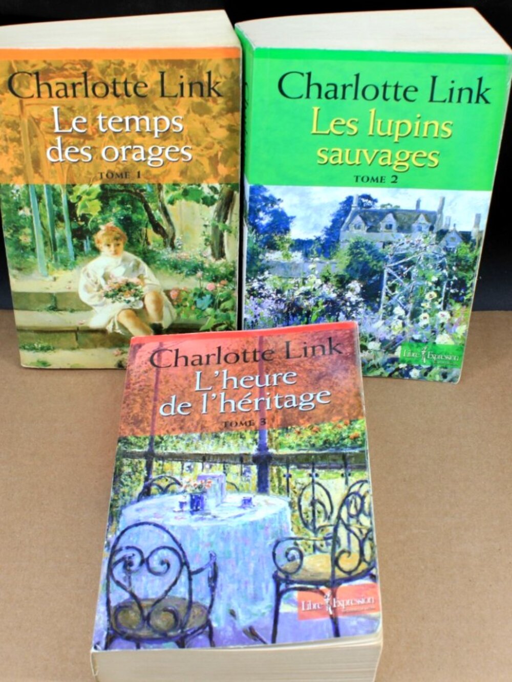 Lot 3 Livres books Charlotte Link - l'heure De L'héritage Tome 1a 3 French